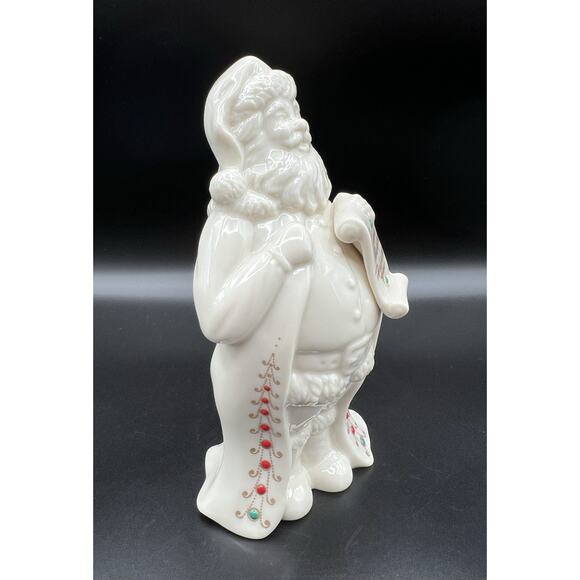 Lenox China Jewels Collection Santa Figurine 7” Ivory 1994 Made in USA - Picture 3 of 7